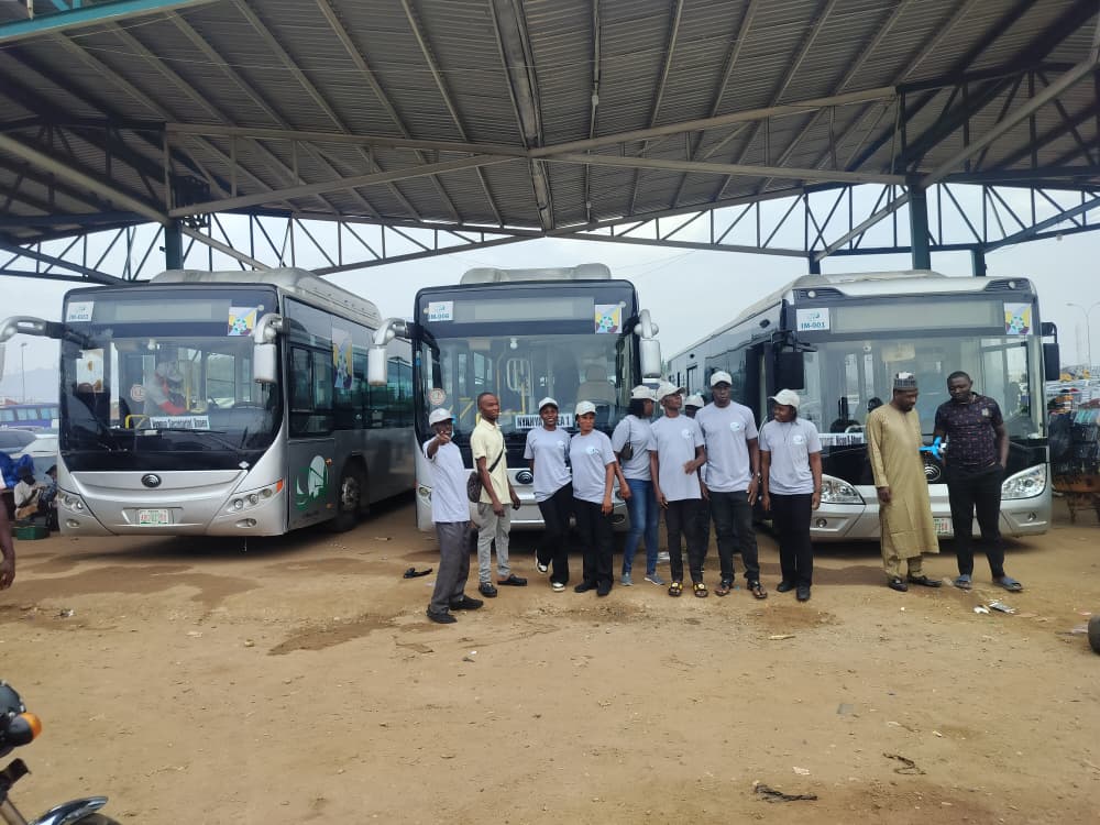 I-Metro fleet and operations team ready for public transportation service in Abuja.